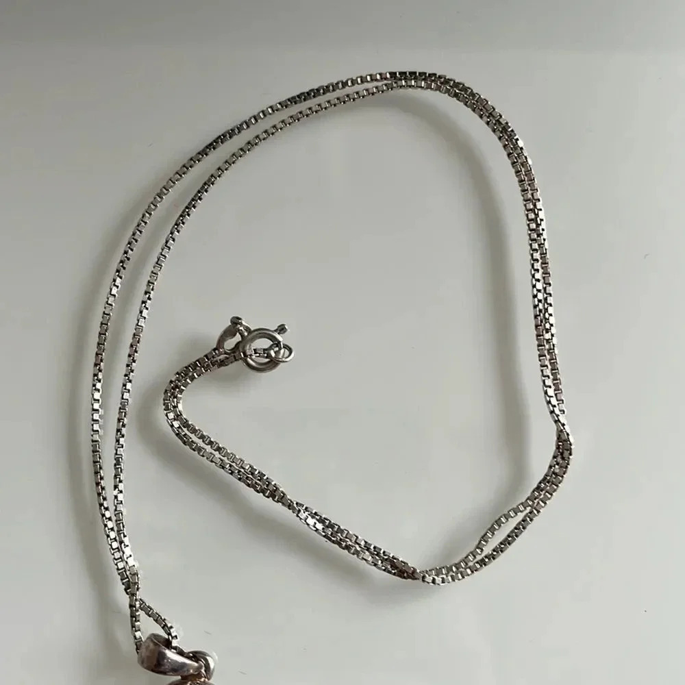 š„4/$20 SilverĀ PlatedāHeart Shaped Necklace with Charm - Picture 4 of 9